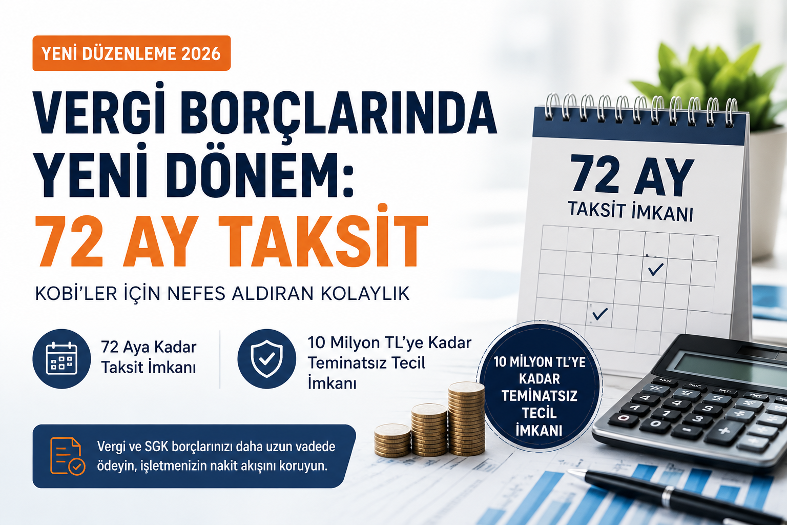 Vergi Borçlarında Yeni Dönem: 72 Ay Taksit